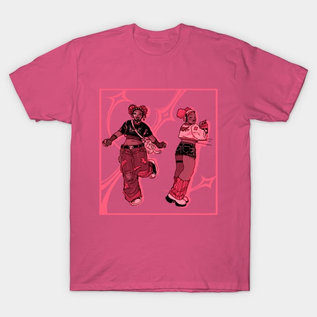 Pink Punk T-Shirt by Ricka Theien's